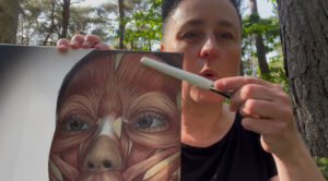 Kadr z pierwszego filmu kurs kobido w domu od RB Cosmetics.